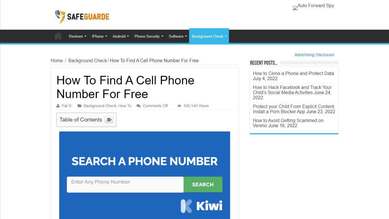 How To Find A Cell Phone Number For Free - Safeguarde.com
